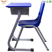 School Furniture Student Desk with Chair, Navy Plastic Desk with Chair (HYSD-Y13)